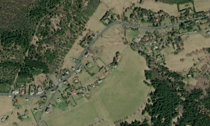 kaple svaté Terezie – letecký pohled
