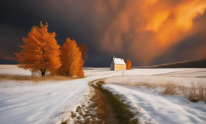 kaple svatého Antonína Paduánského (Šimonovice) – autumn