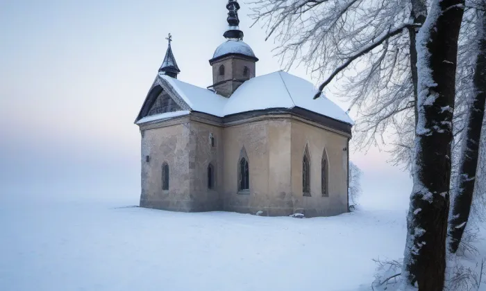 kaple svatého Floriána (Čejkovice) – winter