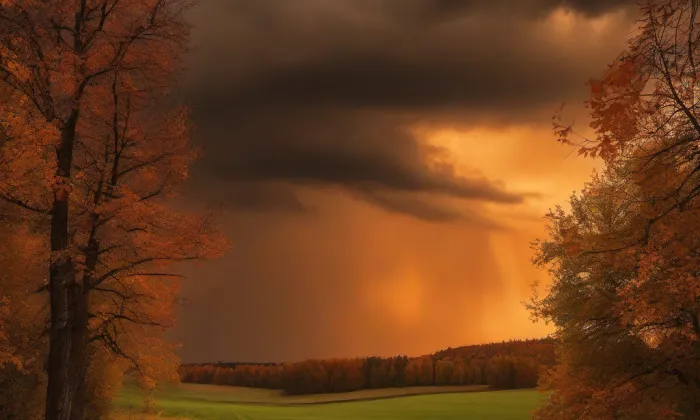 kaple svatého Floriána v Kněževsi – autumn