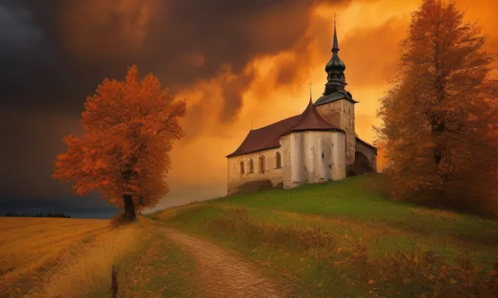 kaple svatého Františka Xaverského (Veveří) – autumn