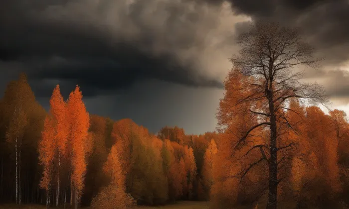 kaple svatého Huberta (Benecko) – autumn