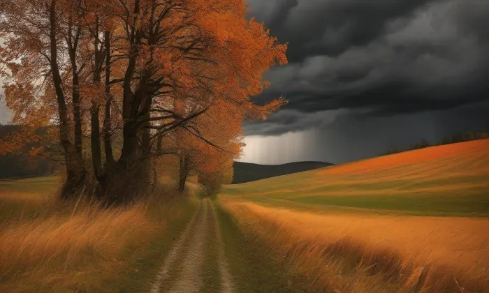 Kaple svatého Huberta (Herbertov) – autumn