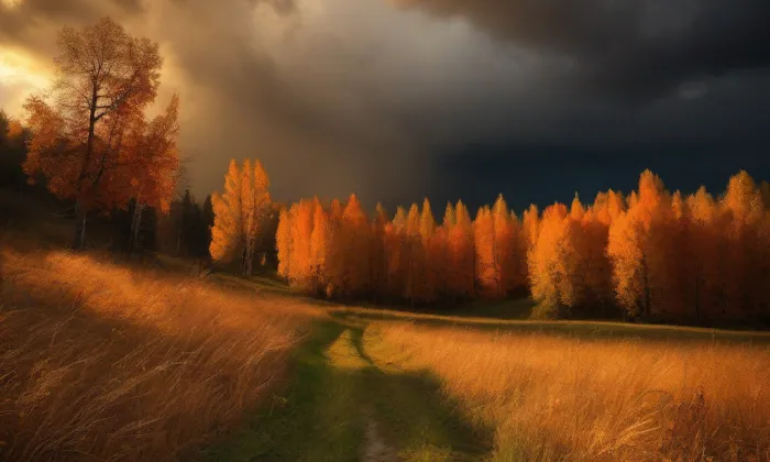 kaple svatého Jana Křtitele (Rožany) – autumn