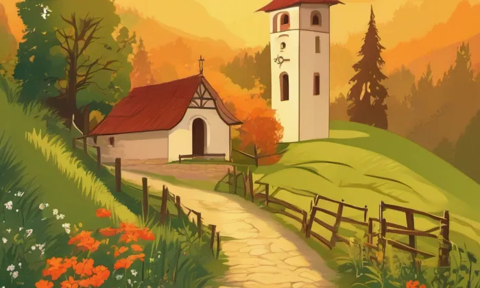 kaple svatého Jana Křtitele (Rožany) – summer