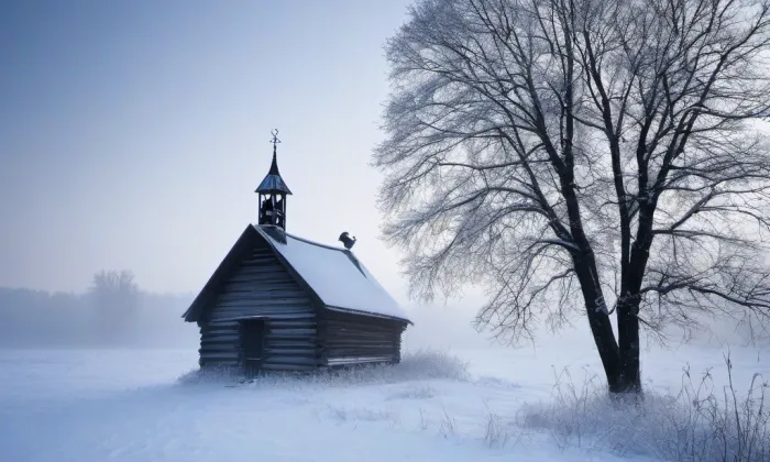kaple svatého Jana Křtitele (Rožany) – winter