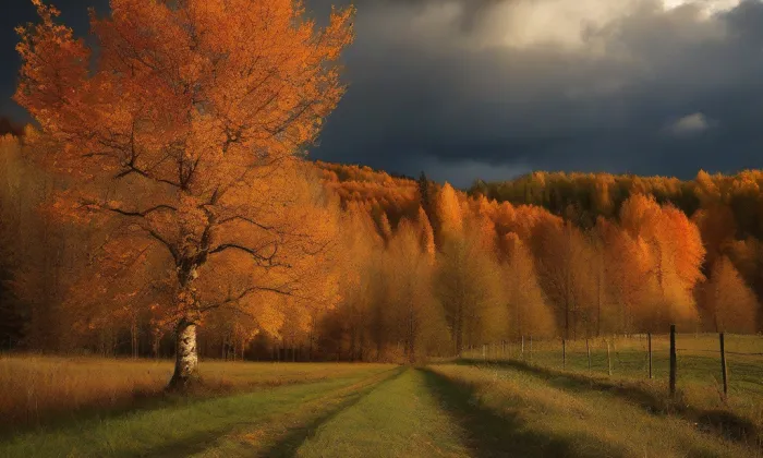 kaple svatého Jana Nepomuckého (Březce) – autumn