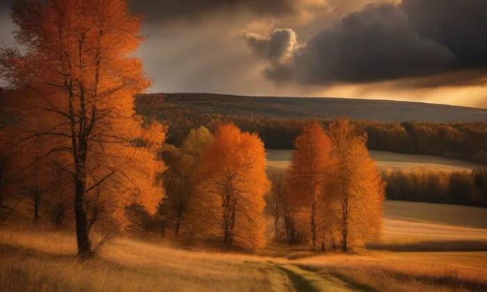 kaple svatého Jana Nepomuckého (Chvalín) – autumn