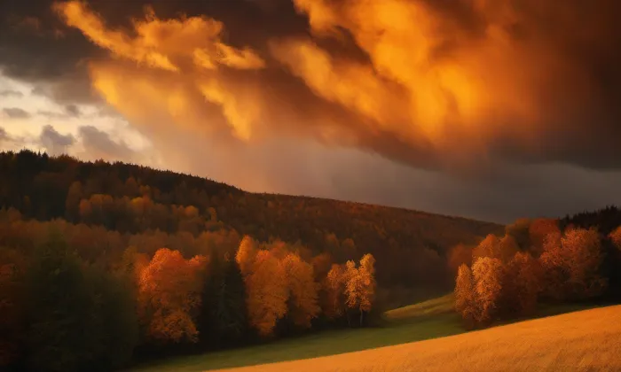 kaple svatého Jana Nepomuckého (Dobrná) – autumn