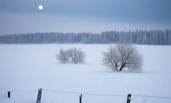 Kaple svatého Jana Nepomuckého (Stáj) – winter