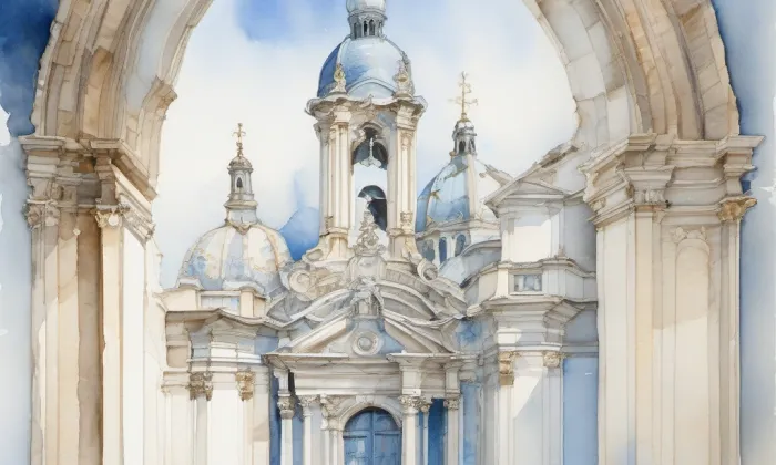 kaple svatého Josefa (Jundrov (Brno-Jundrov)) – akvarel