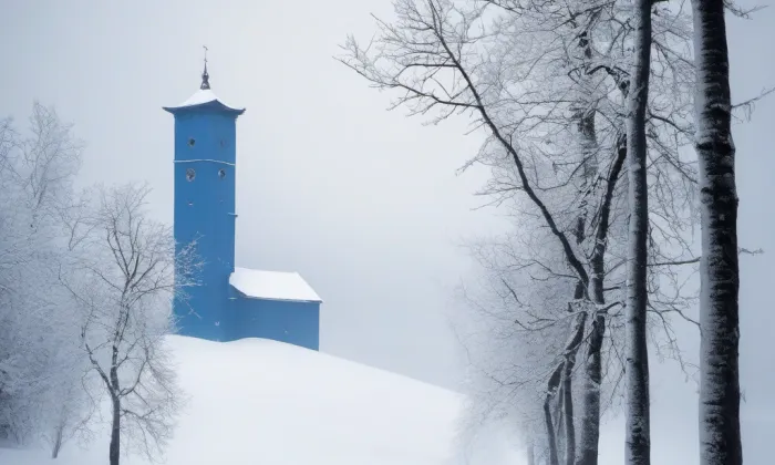 Kaple svatého Josefa v Roudnici nad Labem – winter