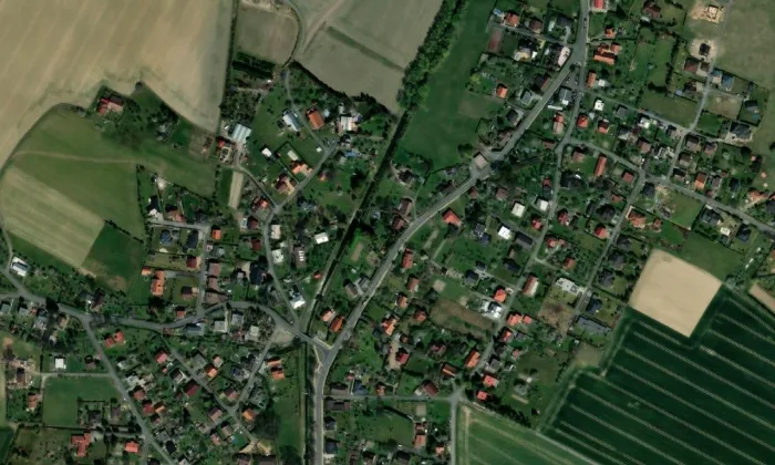 Kaple svatého Mořice – letecký pohled
