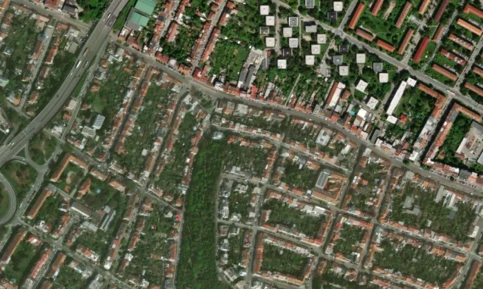 kaple svatého Václava (Žabovřesky) – letecký pohled