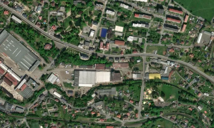 kaple Vzkříšení – letecký pohled