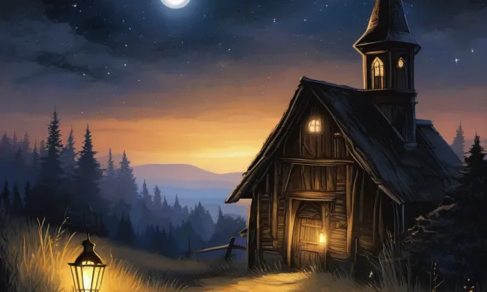 kaplička svaté Kateřiny – noc