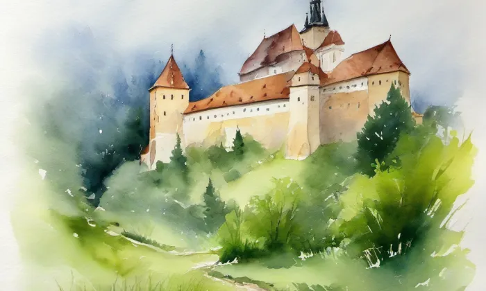 Kaprova – akvarel