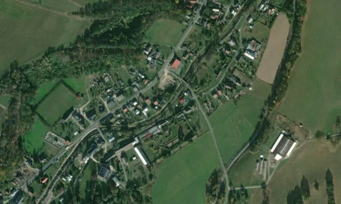 Karlův most (Kobylá nad Vidnavkou) – letecký pohled