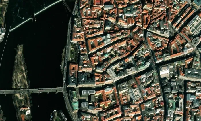 Karoliny Světlé – letecký pohled