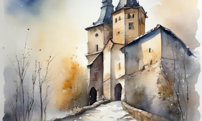 Kepkov – akvarel