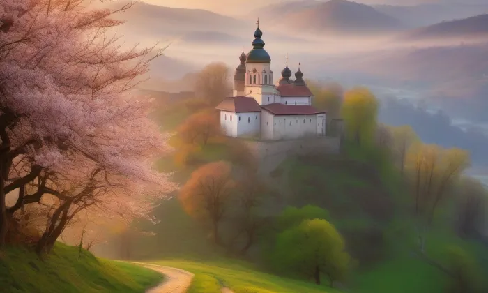 Klášter Hradiště – spring
