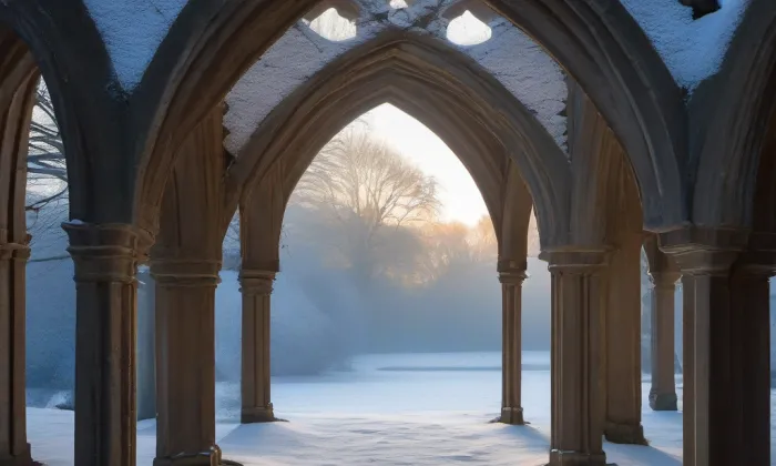 Klášter Hradiště – winter
