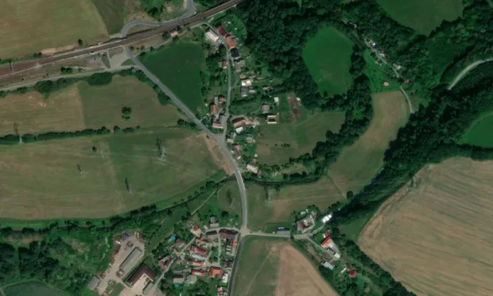 klášter Koruna Panny Marie – letecký pohled