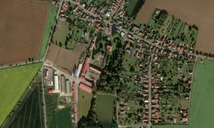 Kluky – letecký pohled