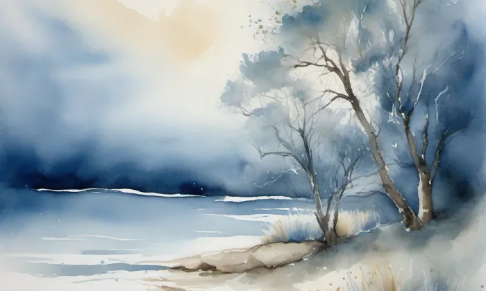 Kociánka – akvarel