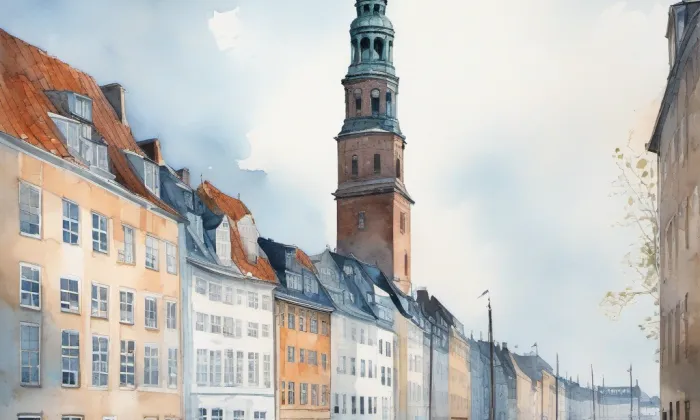 Kodaňská – akvarel