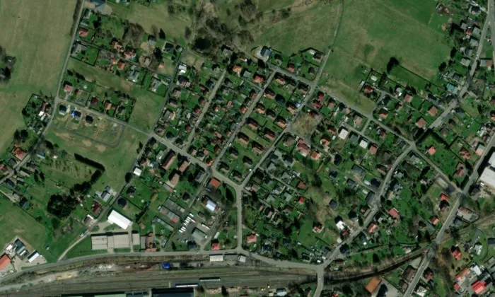 Kolonka – letecký pohled