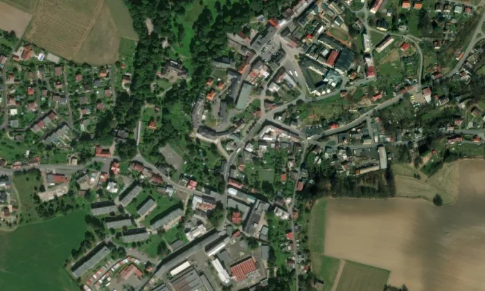 Komenda Český Dub – letecký pohled