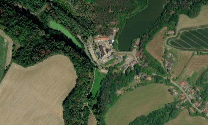 Kost – letecký pohled