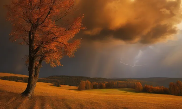 Kostel Archanděla Michaela (Hrozová) – autumn