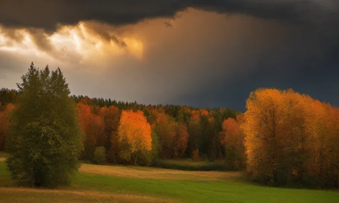 kostel Jména Panny Marie (Vyskytná) – autumn