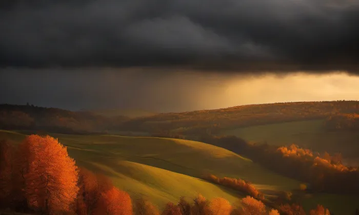 Kostel Nalezení svatého Kříže (Frýdlant) – autumn