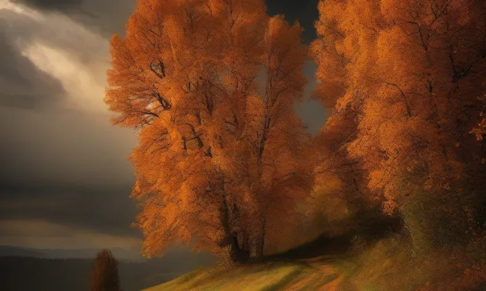 Kostel Nalezení svatého Kříže (Rybí) – autumn