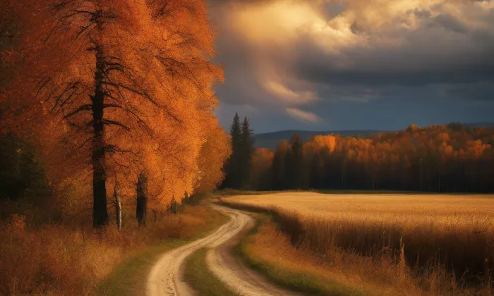 kostel Nalezení těla svatého Štěpána v Pcherách – autumn