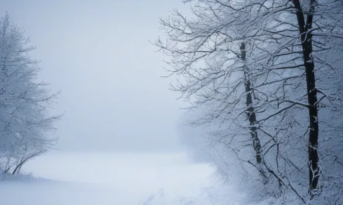kostel Nanebevstoupení Páně v Mikulášovicích – winter