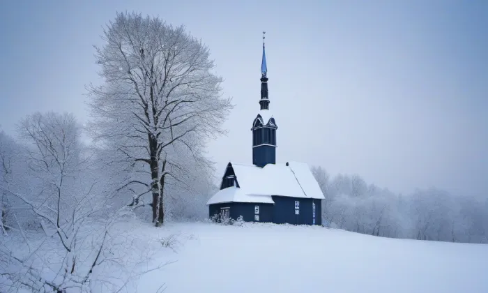 Kostel Nanebevzetí Panny Marie (Žatec) – winter
