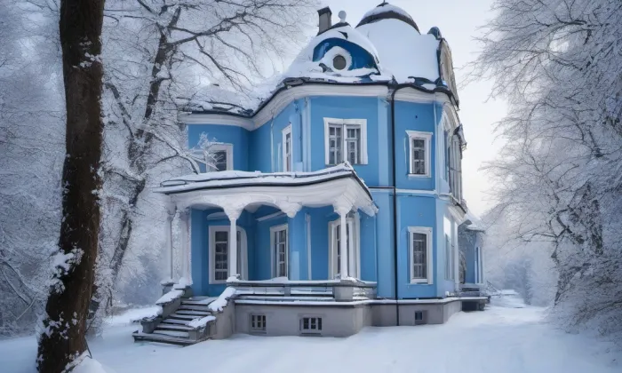 Kostel Nanebevzetí Panny Marie (Černošice) – winter