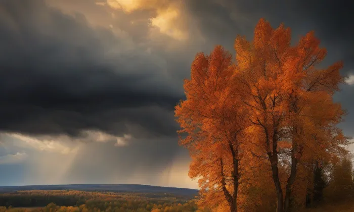kostel Nanebevzetí Panny Marie (Hevlín) – autumn