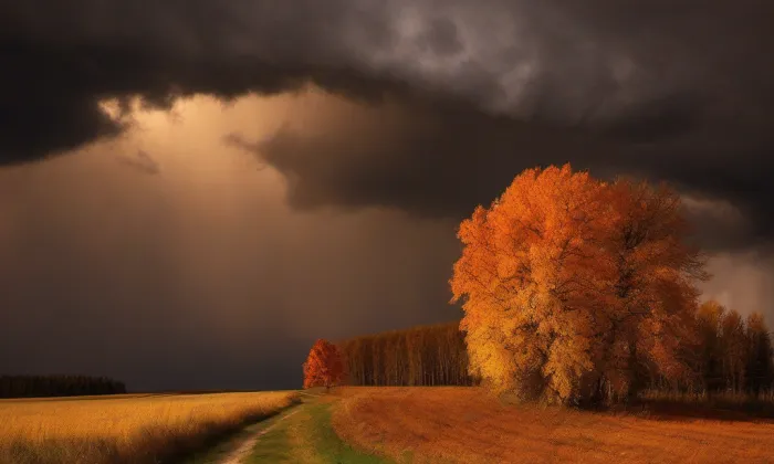 Kostel Nanebevzetí Panny Marie (Jamolice) – autumn