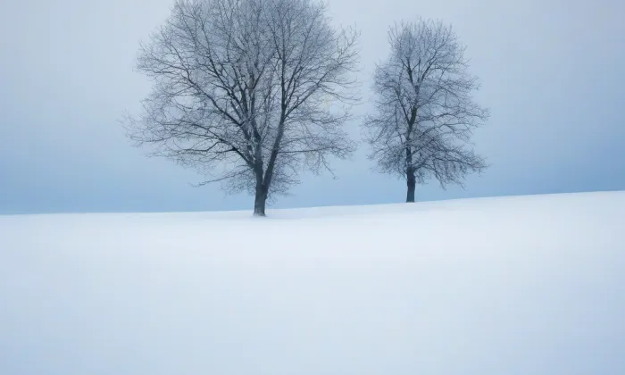 Kostel Nanebevzetí Panny Marie (Katusice) – winter