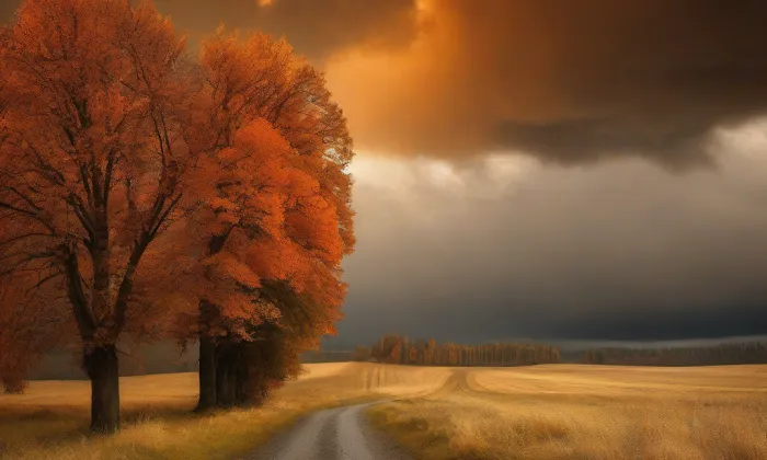kostel Nanebevzetí Panny Marie (Mladá Vožice) – autumn