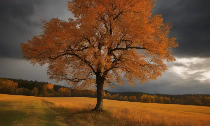 Kostel Nanebevzetí Panny Marie (Modrá Hůrka) – autumn