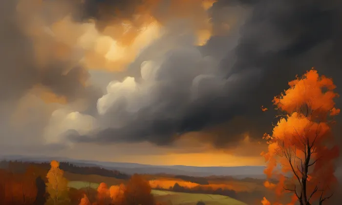 Kostel Nanebevzetí Panny Marie (Mostkovice) – autumn