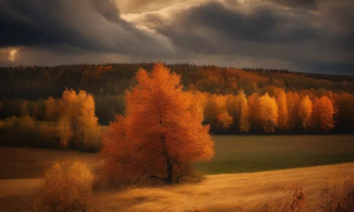 Kostel Nanebevzetí Panny Marie (Petrovice) – autumn