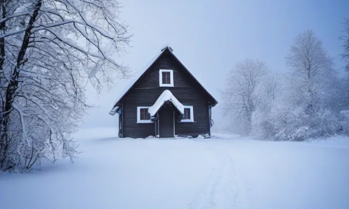 Kostel Nanebevzetí Panny Marie (Petrovice) – winter