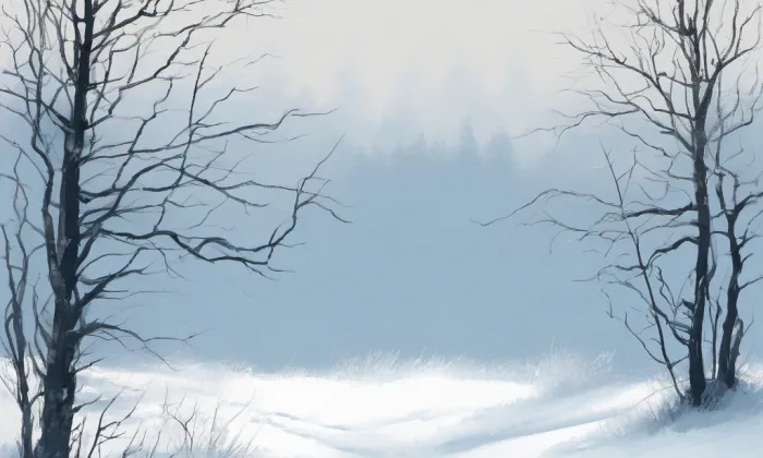 kostel Narození Panny Marie (Holubice) – winter